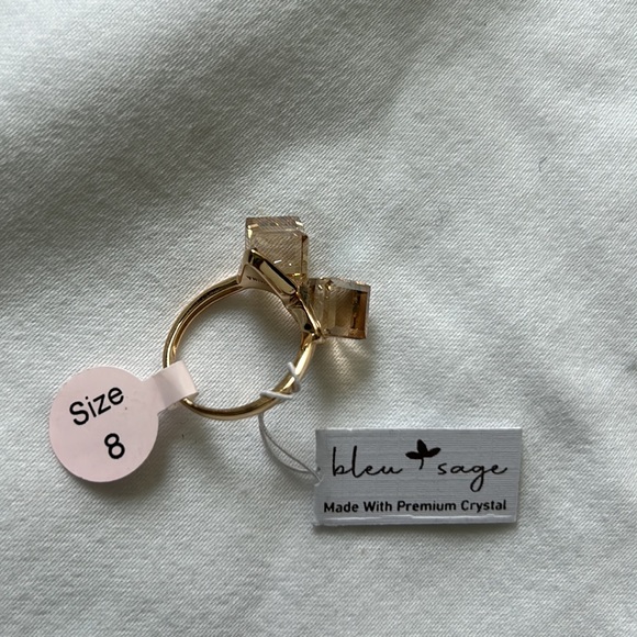 BLEU SAGE STERLING SILVER RING SIZE 8 - Picture 5 of 5